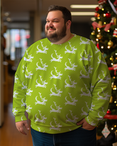 Men's  Christmas Reindeer  Plus Size Sweatshirts&pants